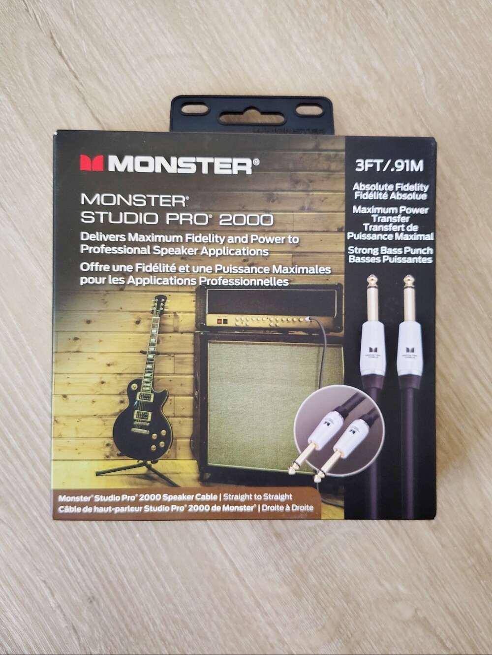 NIB Monster® Studio Pro 2000 Speaker Cable – Straight to Straight SKU: 600576-00
